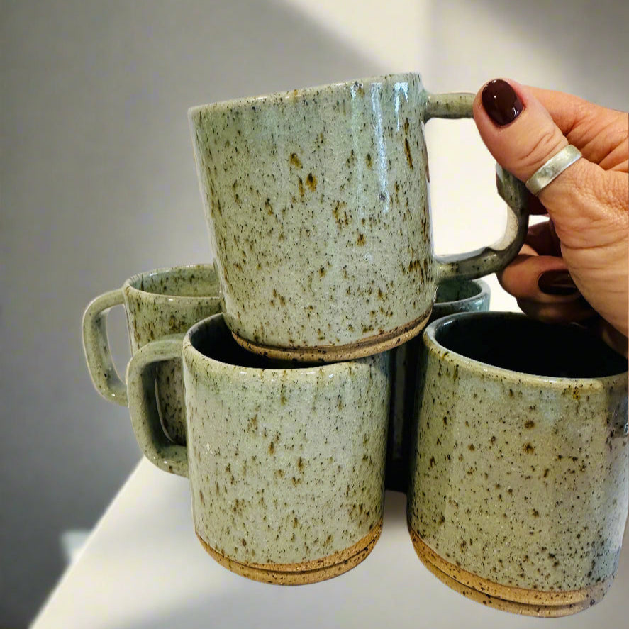 mug | speckles in olive