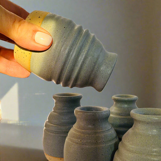 vase | budette in satin blues