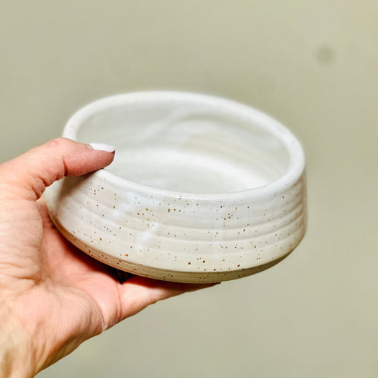 pet bowl | large | white