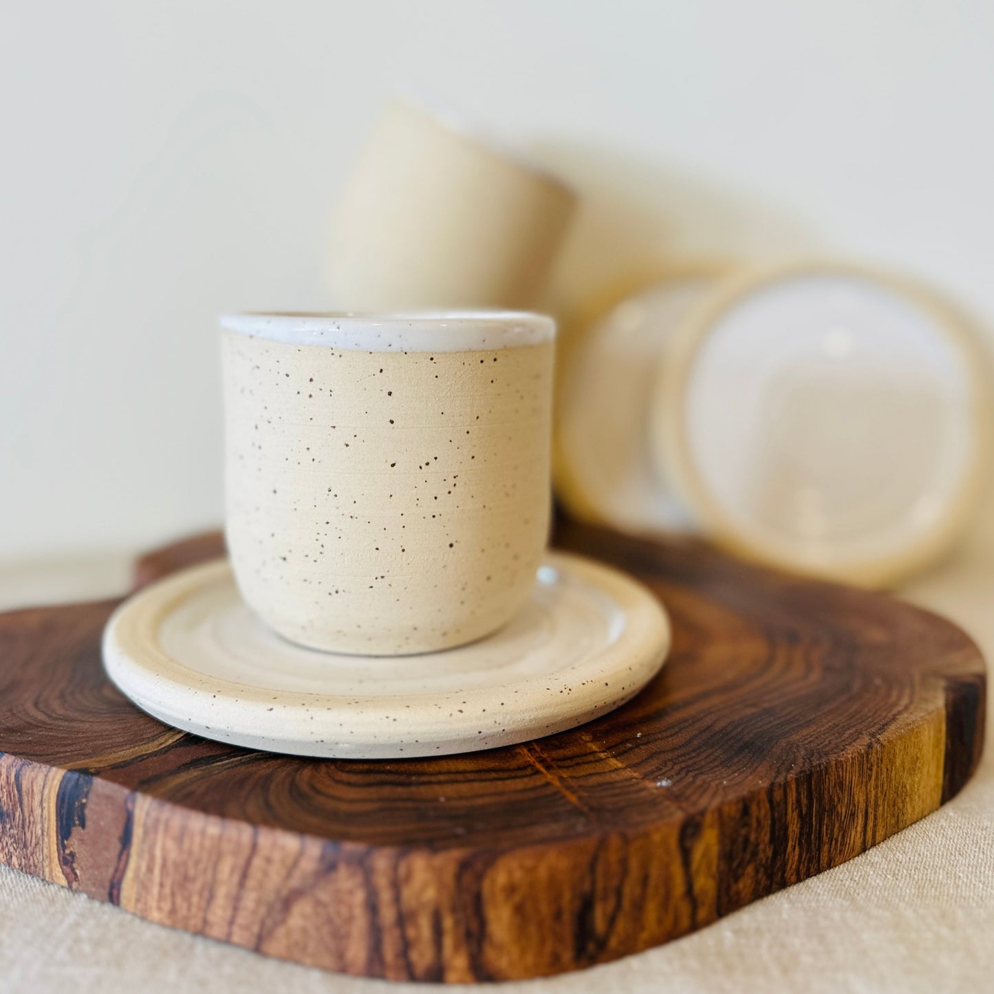 rustic series | tumbler + side plate set