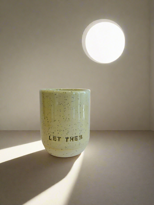 let them | tumbler in speckles