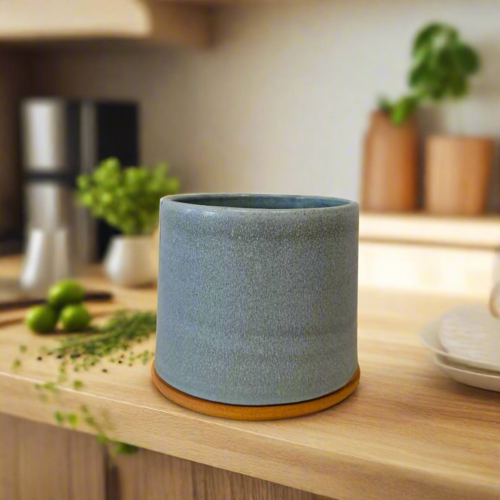 herb pot | denim