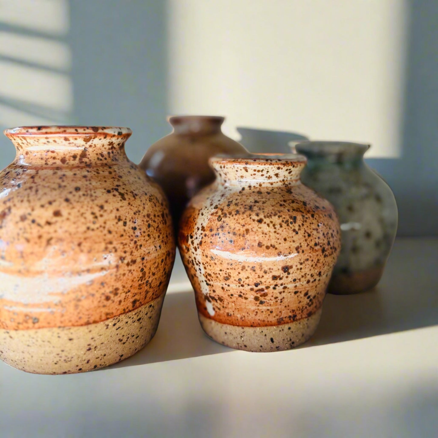 vase | bud in rust |speckled