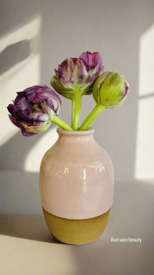 vase | bud in pinks