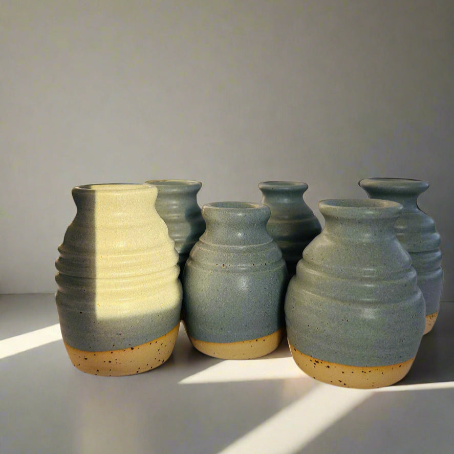 vase | budette in satin blues