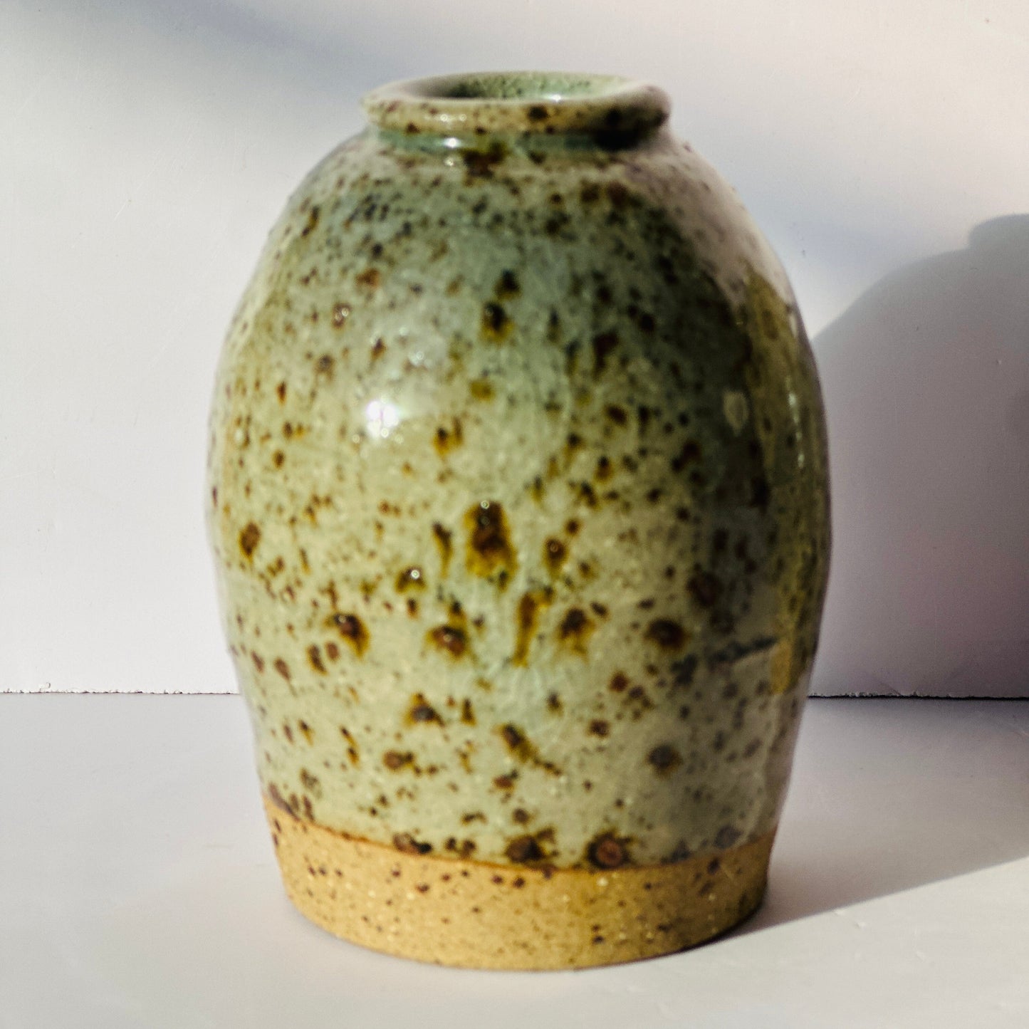 bud vase | olive in speckles